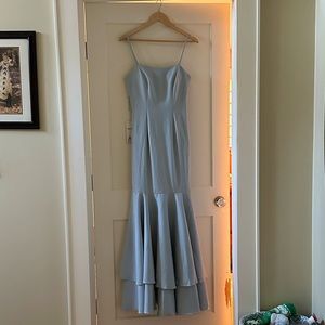 This dress is from the brand Hebeos. It is great material and I love the color!